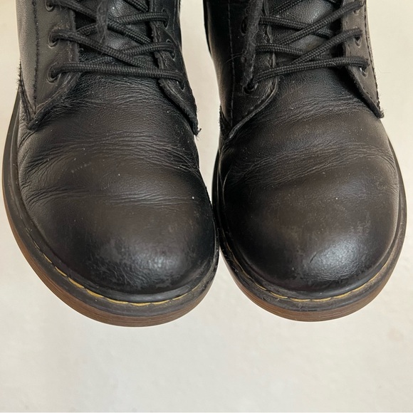 Dr. Martens 1460 J Black Leather Boots Size 2 - Picture 13 of 15